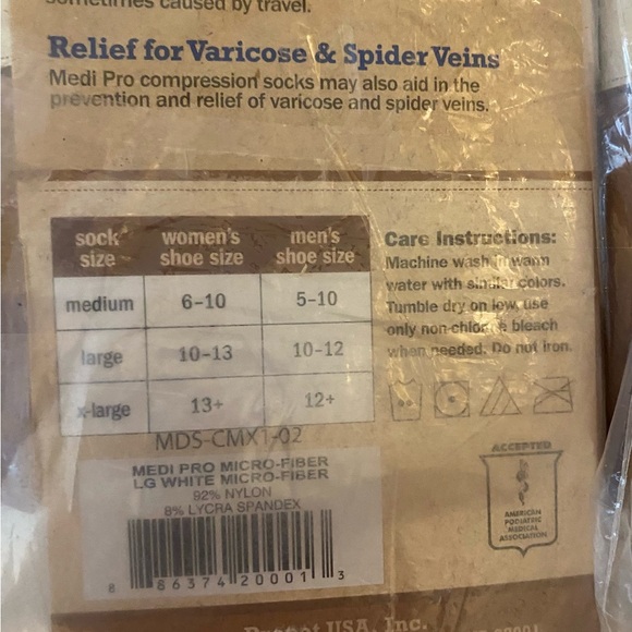 3 Pair Medi Pro Fatigue Fighter Over the Calf Socks size L - Picture 9 of 12